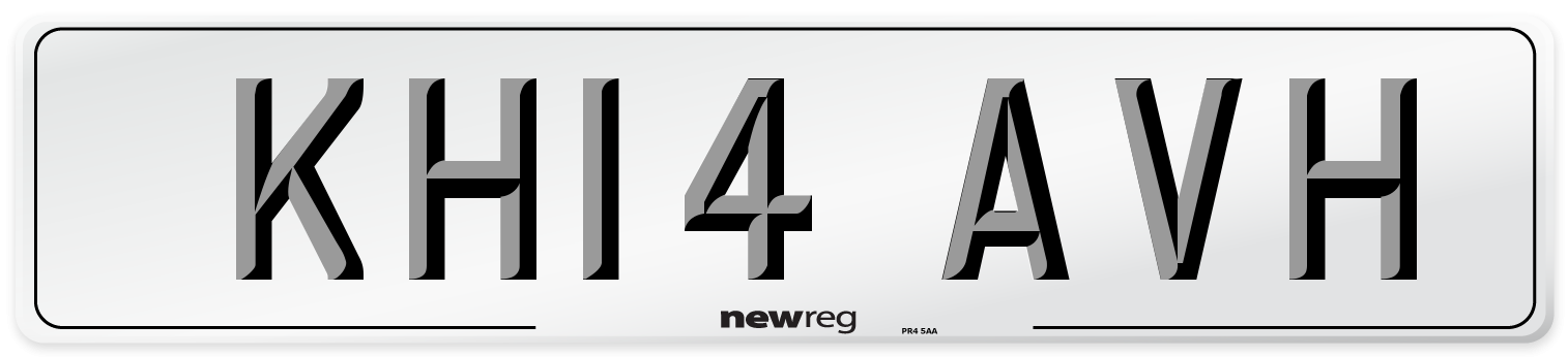 KH14 AVH Number Plate from New Reg
